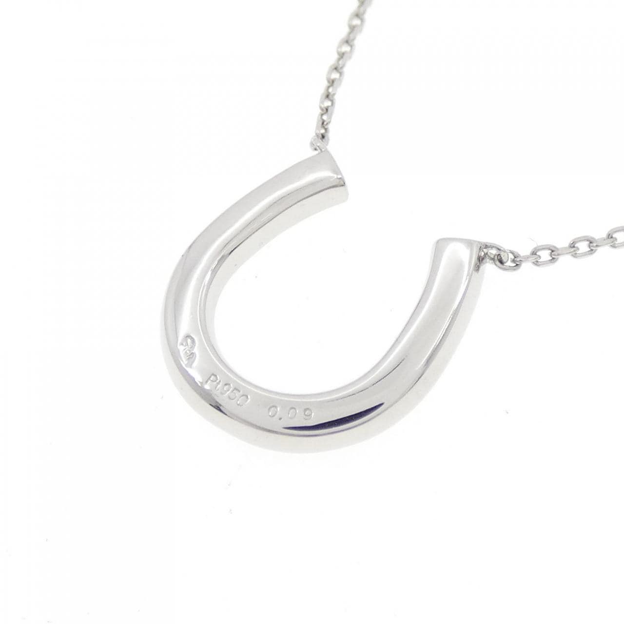 スタージュエリー ホースシュー ダイヤモンド ネックレス 0.09CT