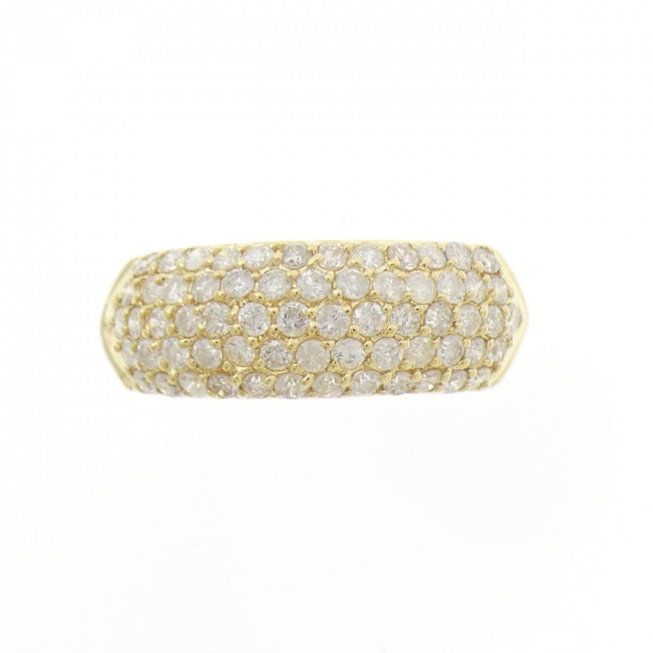 K18YG パヴェ ダイヤモンド リング 1.00CT