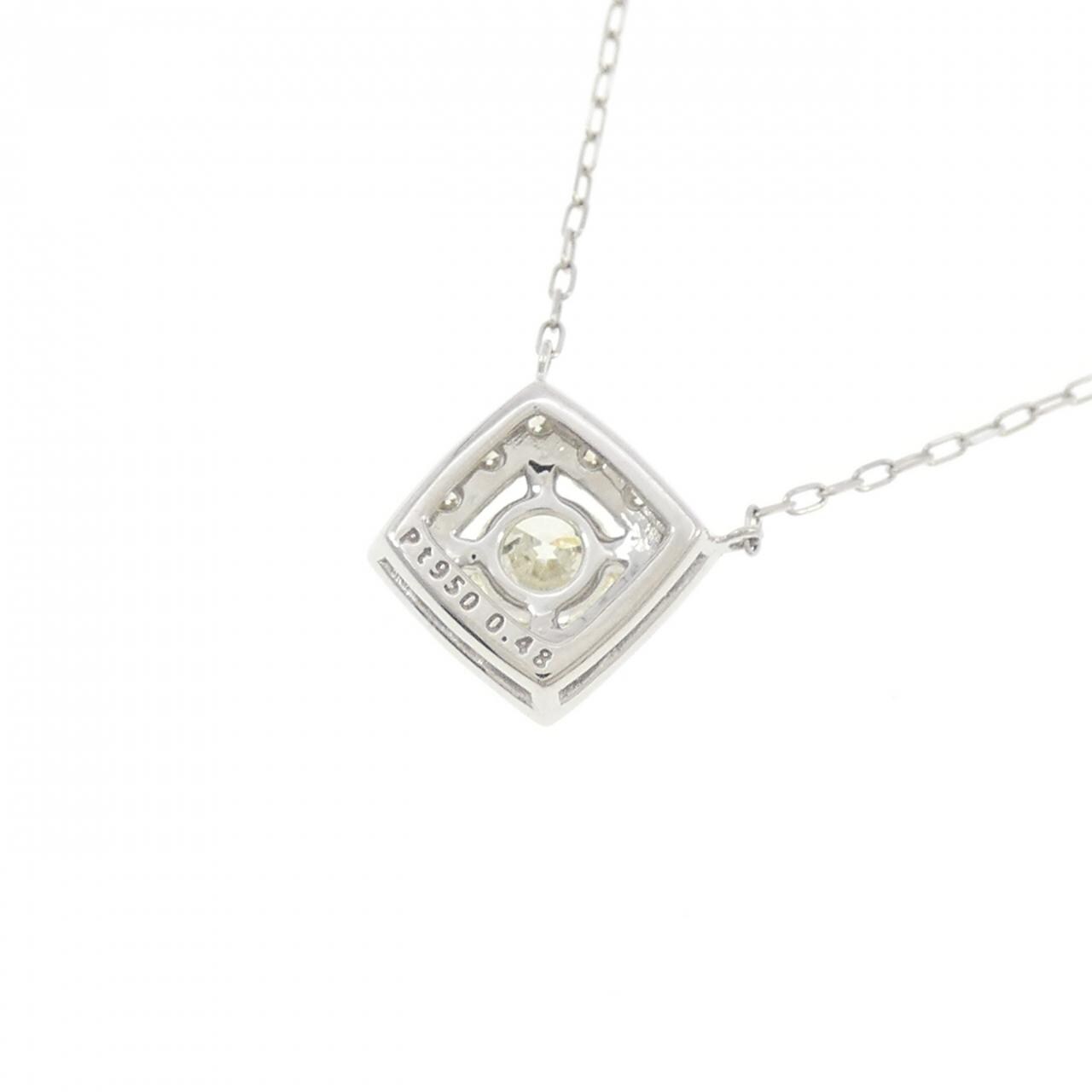 PT950/PT850 ダイヤモンド ネックレス 0.48CT