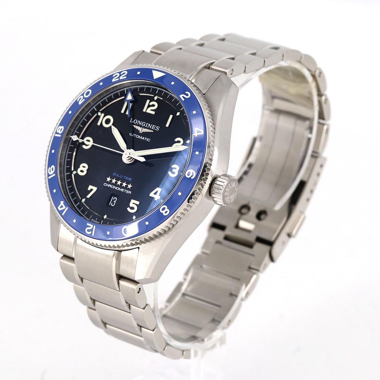 [新品] LONGINES LONGINES Zulu Time L3.812.4.59.6 SS自動上弦