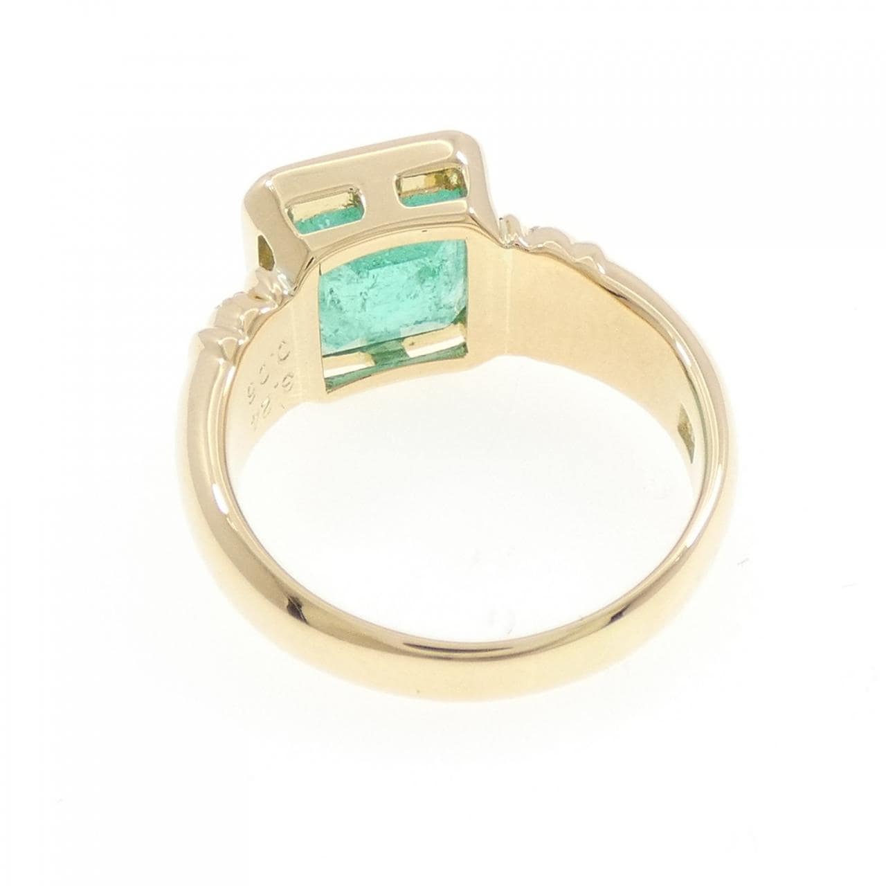 K18YG エメラルド リング 3.24CT
