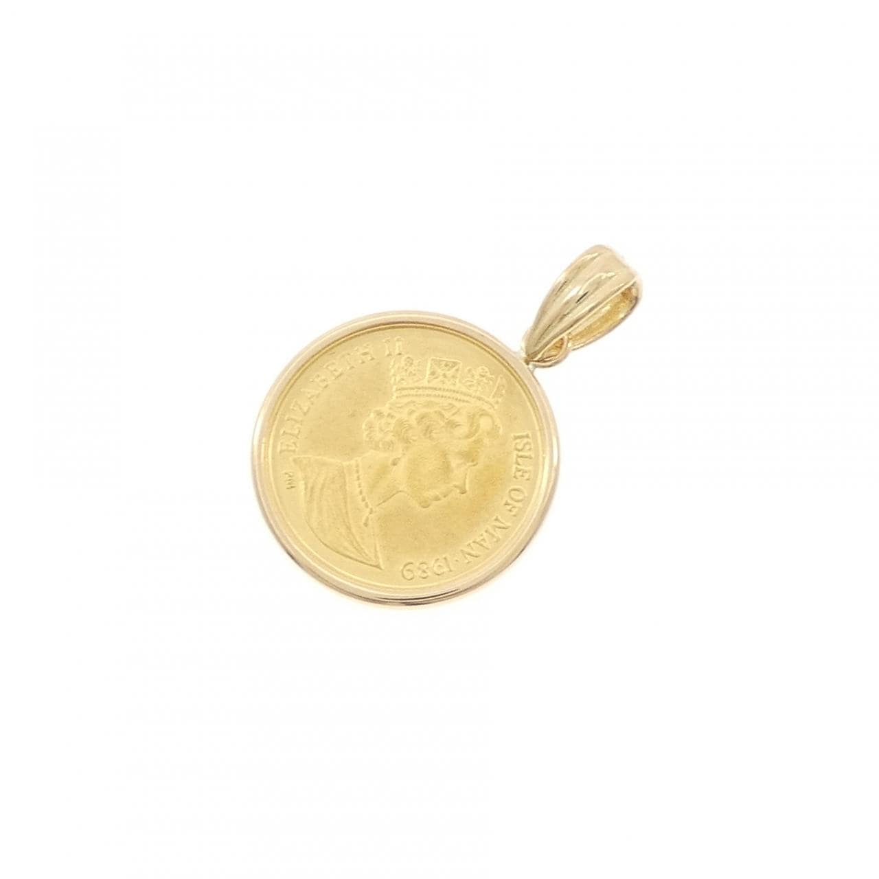 K18YG(枠) コイン ペンダント