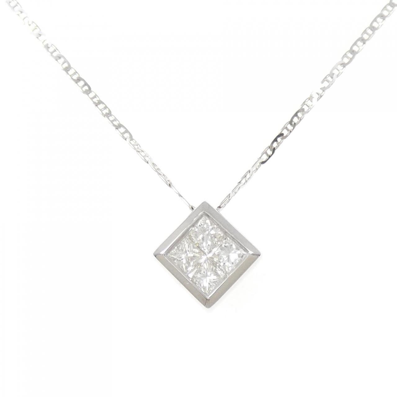 750WG ダイヤモンド ネックレス 0.51CT