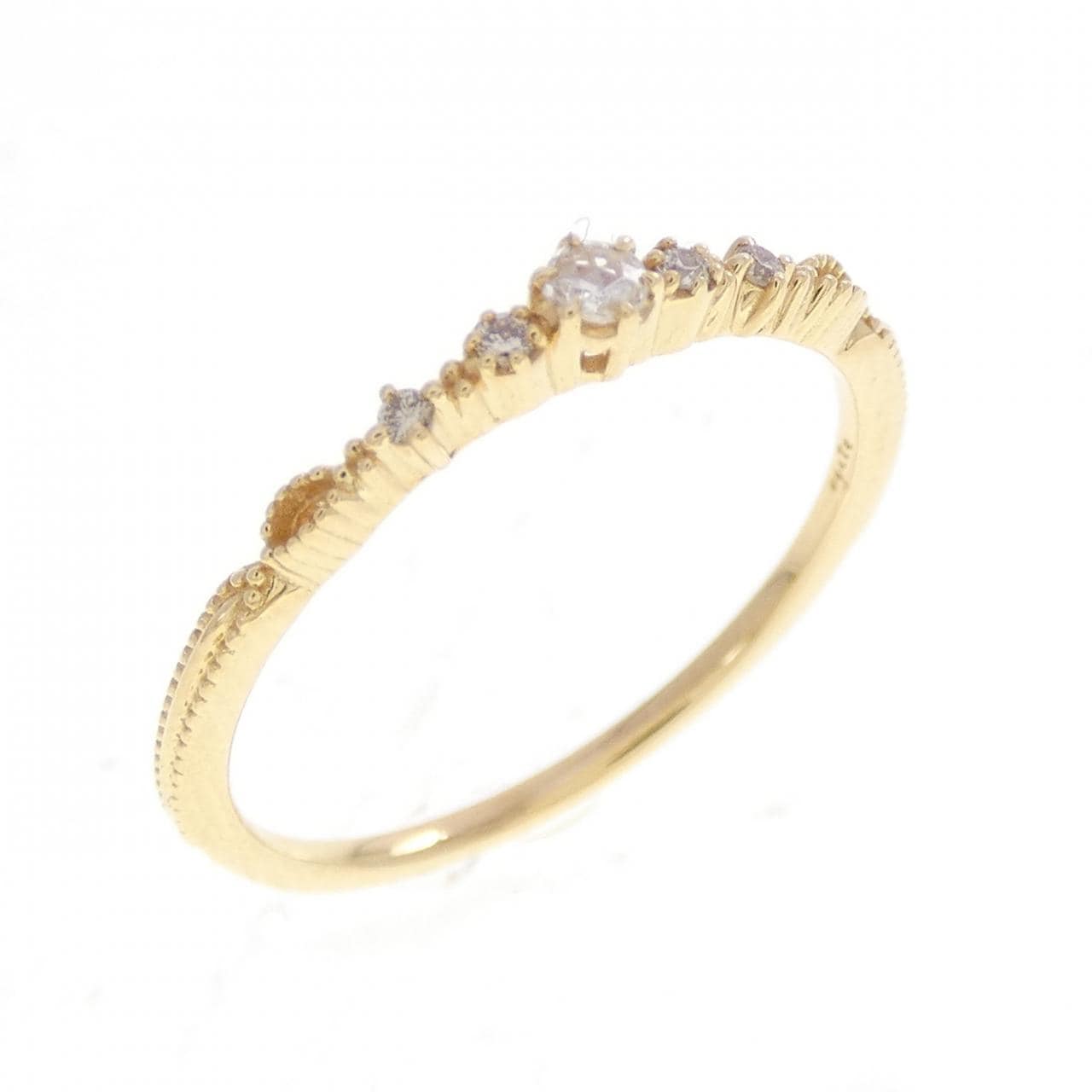 アガット ダイヤモンド リング 0.04CT