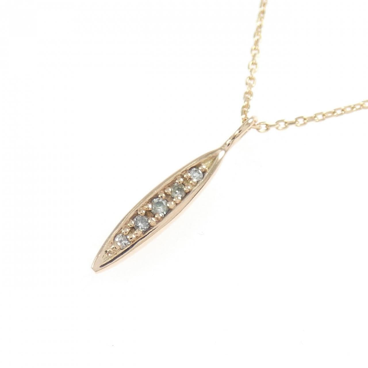 K18PG ダイヤモンド ネックレス 0.03CT