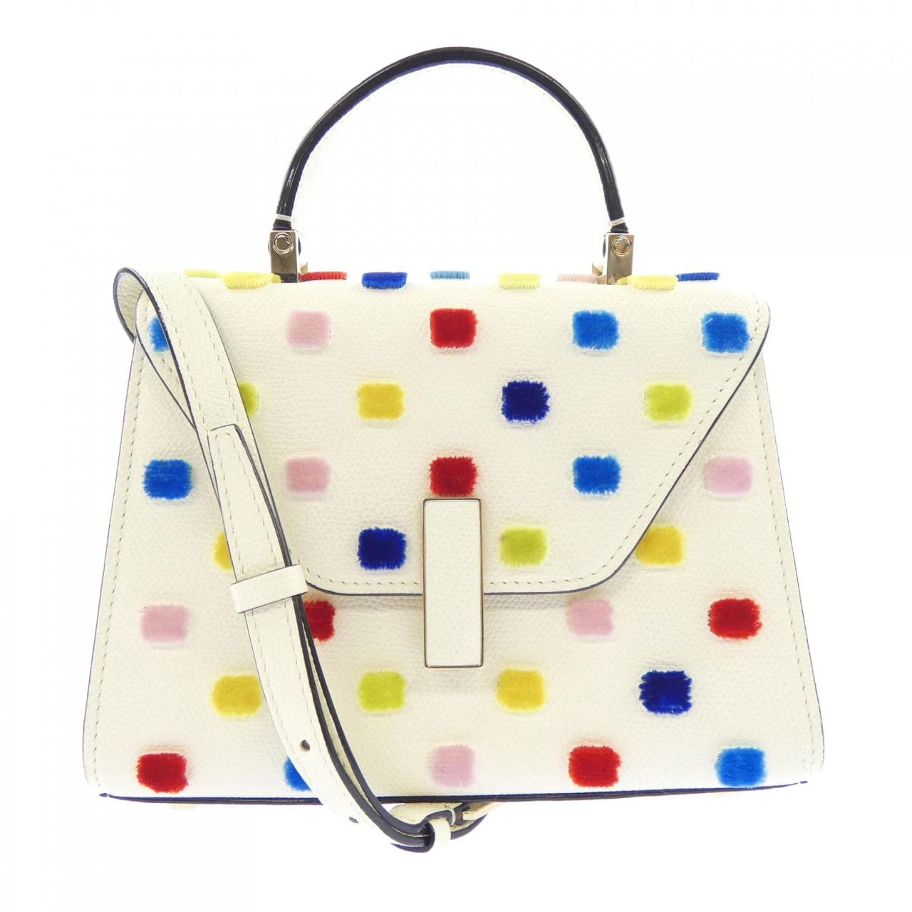 ヴァレクストラ VALEXTRA イジイデ ISIDE ポルカドット POLKA DOT V5E23 BAG