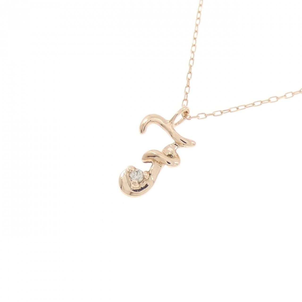 K10PG ダイヤモンド ネックレス 0.01CT