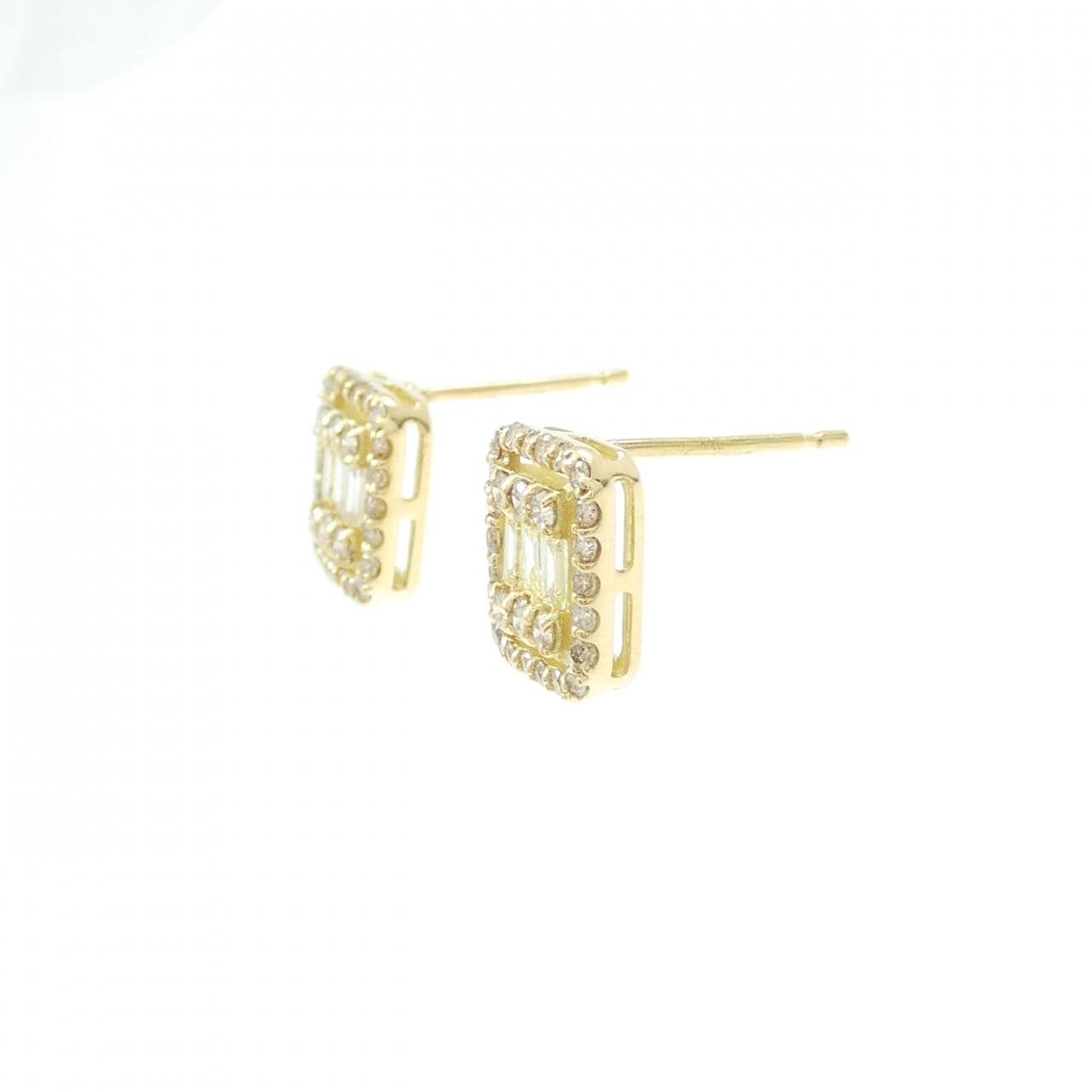 K18YG ダイヤモンド ピアス 0.56CT