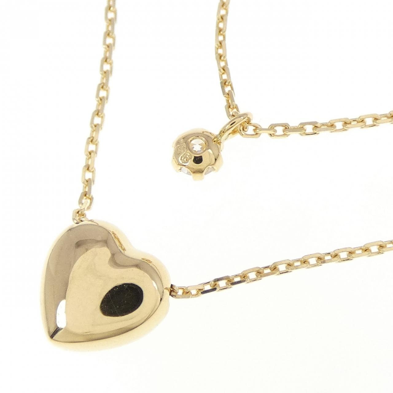 K18YG ダイヤモンド ネックレス 0.06CT