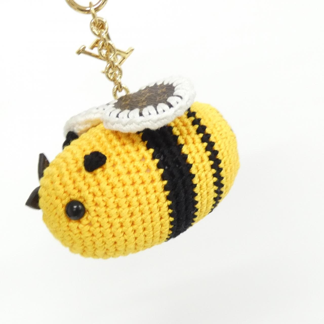 ルイヴィトン モノグラム バッグチャーム ビー LVクロシェ M02585 バッグチャーム