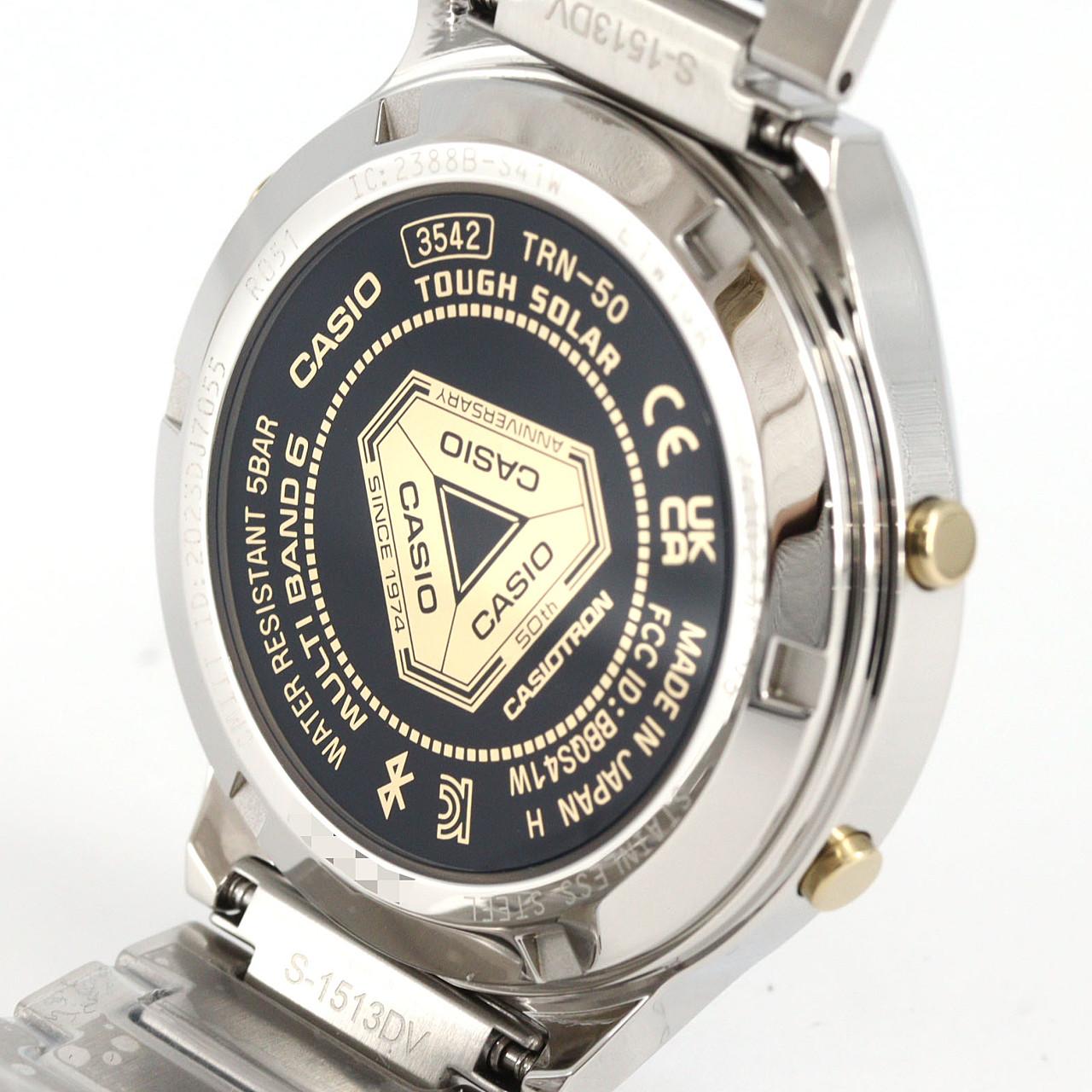 カシオ カシオトロン 電波時計 TRN-50SS-2AJR SS ソーラークォーツ