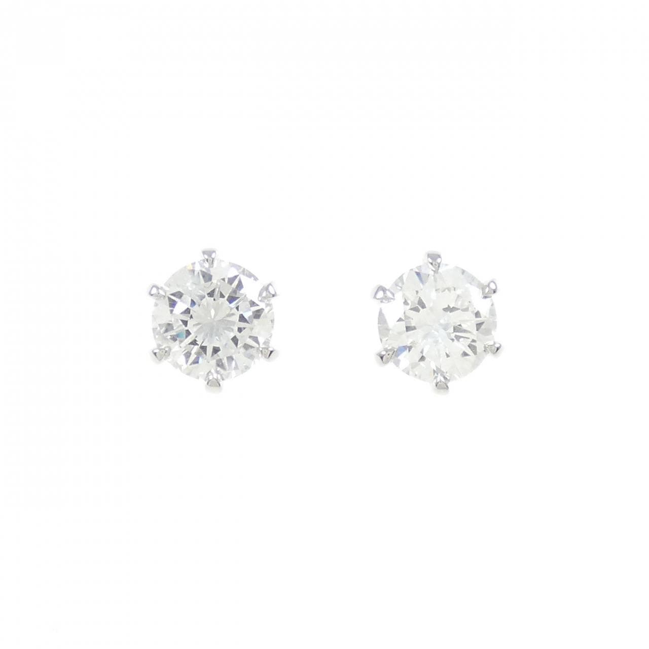 [Remake] PT/ST Diamond Earrings 0.507CT 0.518CT F I1 Good