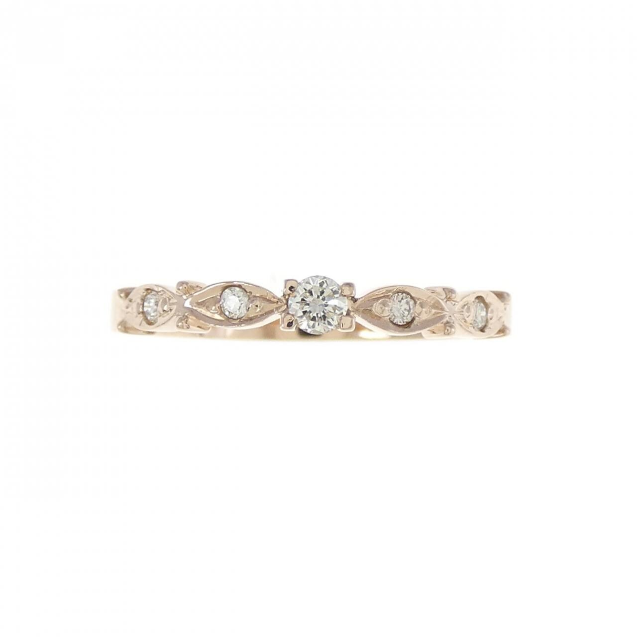 K18PG Diamond ring