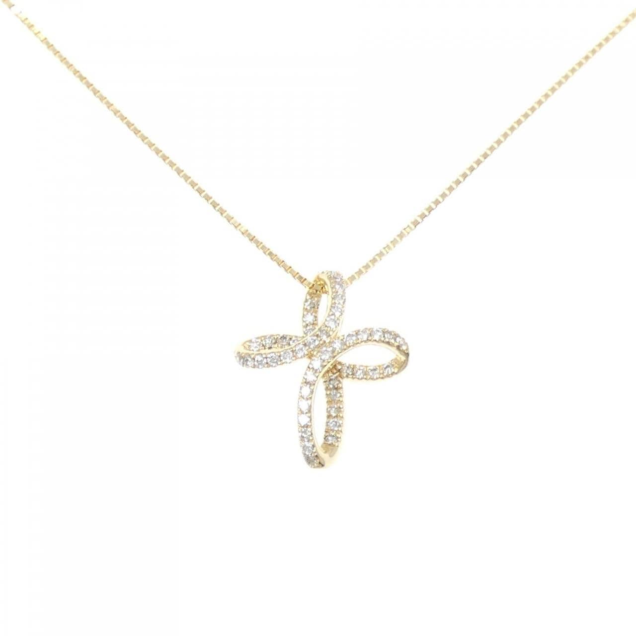 K18YG ダイヤモンド ネックレス 0.17CT
