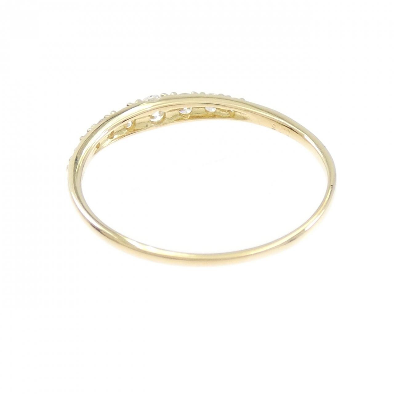 【リメイク】K18YG ダイヤモンド リング 0.15CT