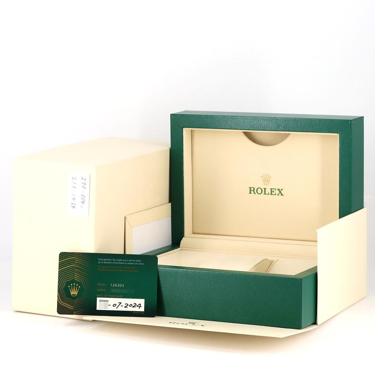 ロレックス デイトジャスト 126303 SSxYG 自動巻 ランダム番