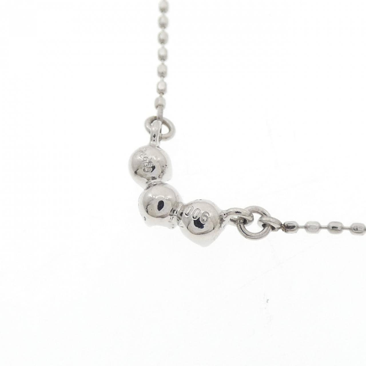 PT900/PT850 ダイヤモンド ネックレス 0.06CT