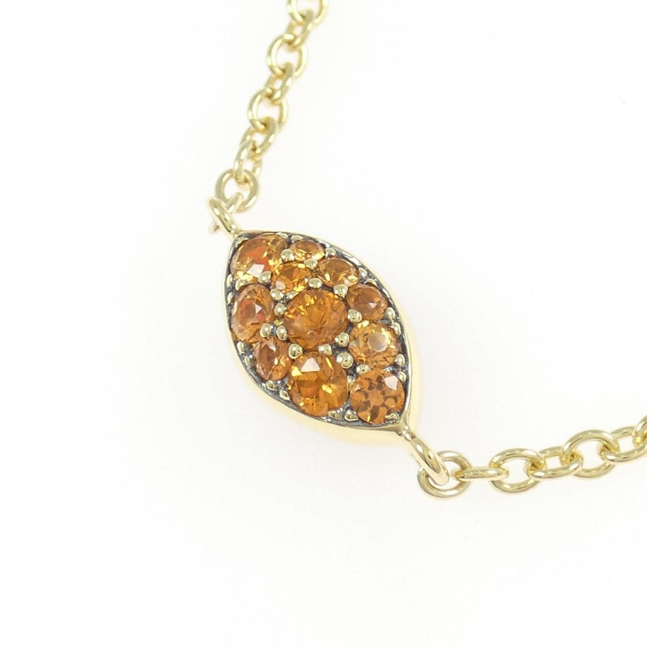 750YG/750BG サファイヤ ネックレス 1.95CT