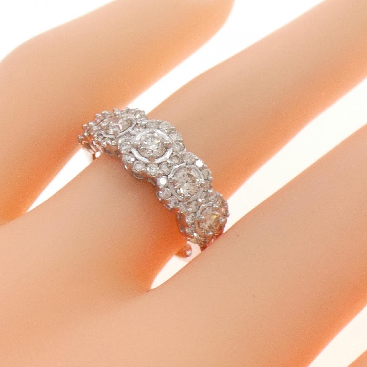 K18WG ダイヤモンド リング 1.00CT