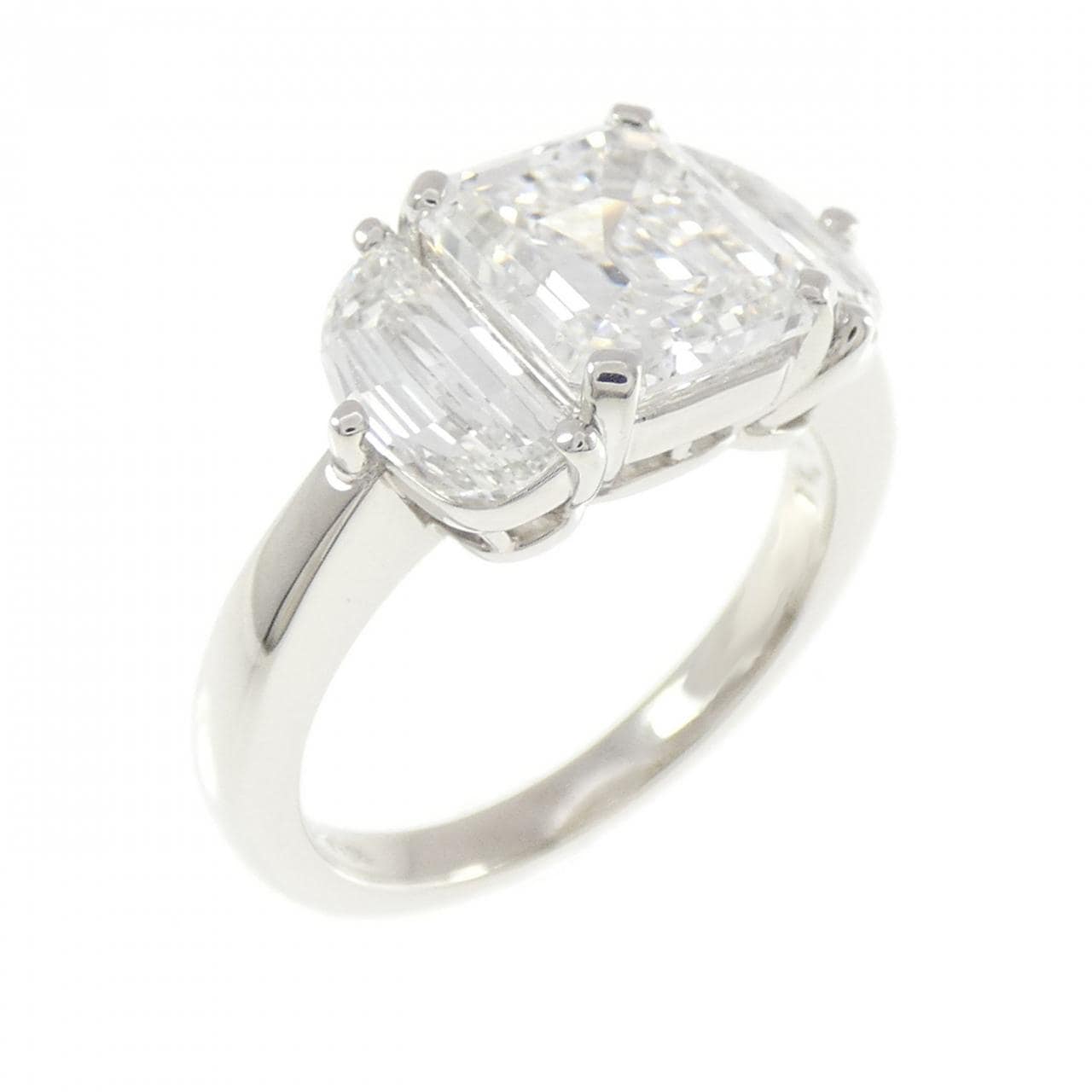 ミキモト ダイヤモンド リング 2.10CT F VS2 エメラルドカット