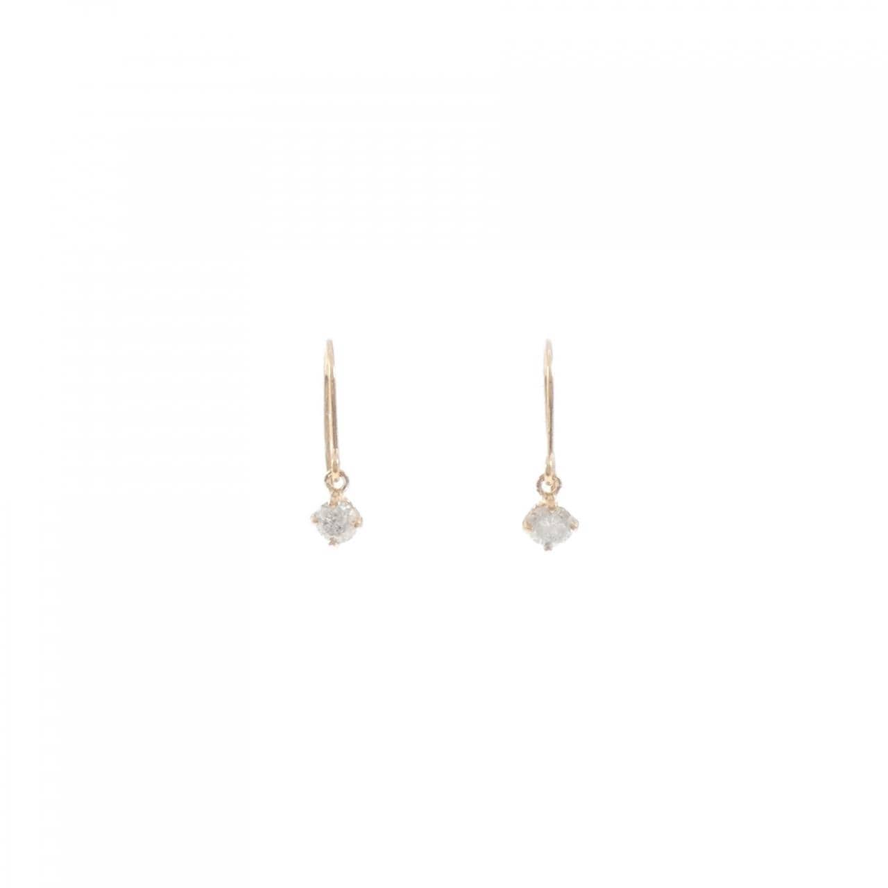 K18PG ダイヤモンド ピアス 0.2CT