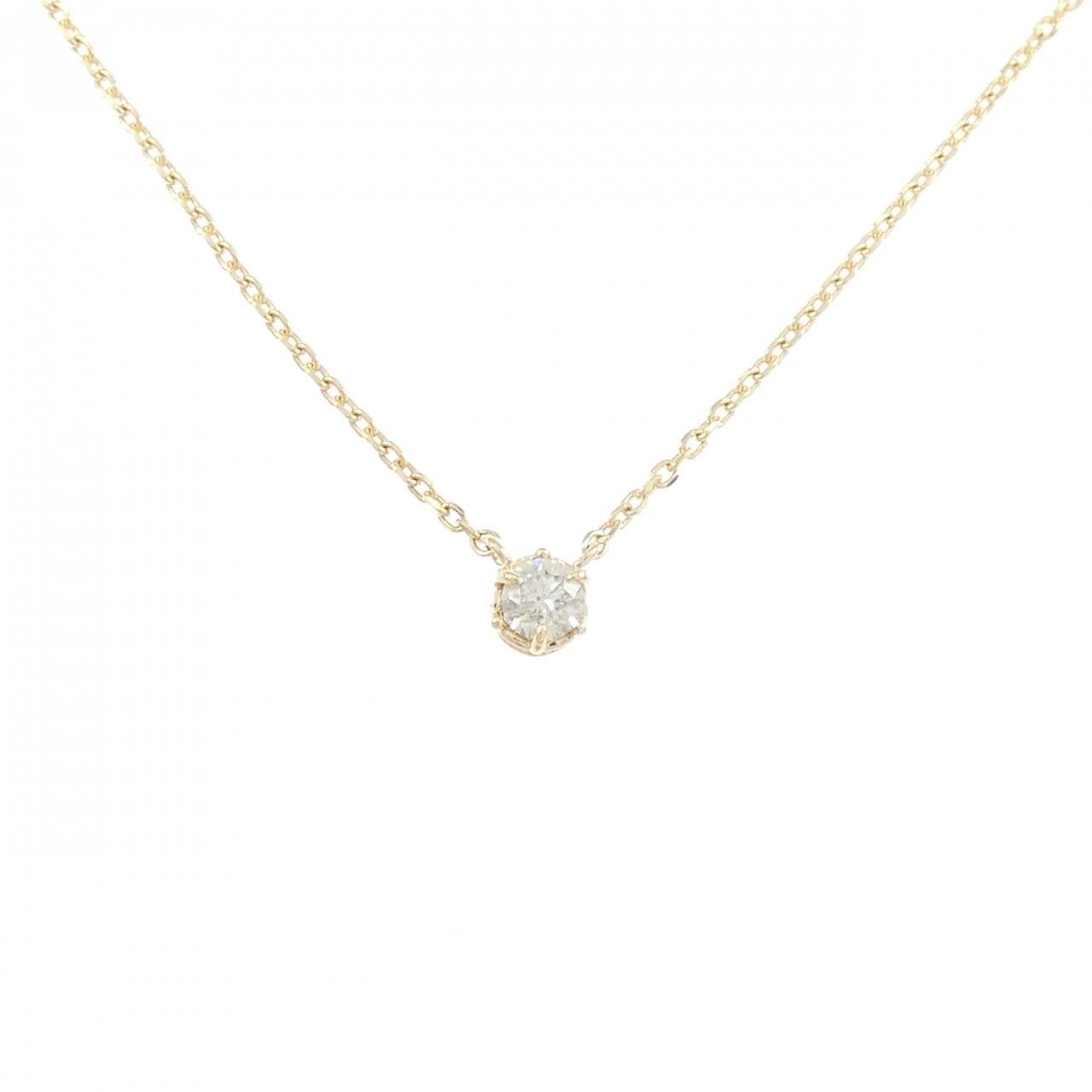K18YG ダイヤモンド ネックレス 0.10CT