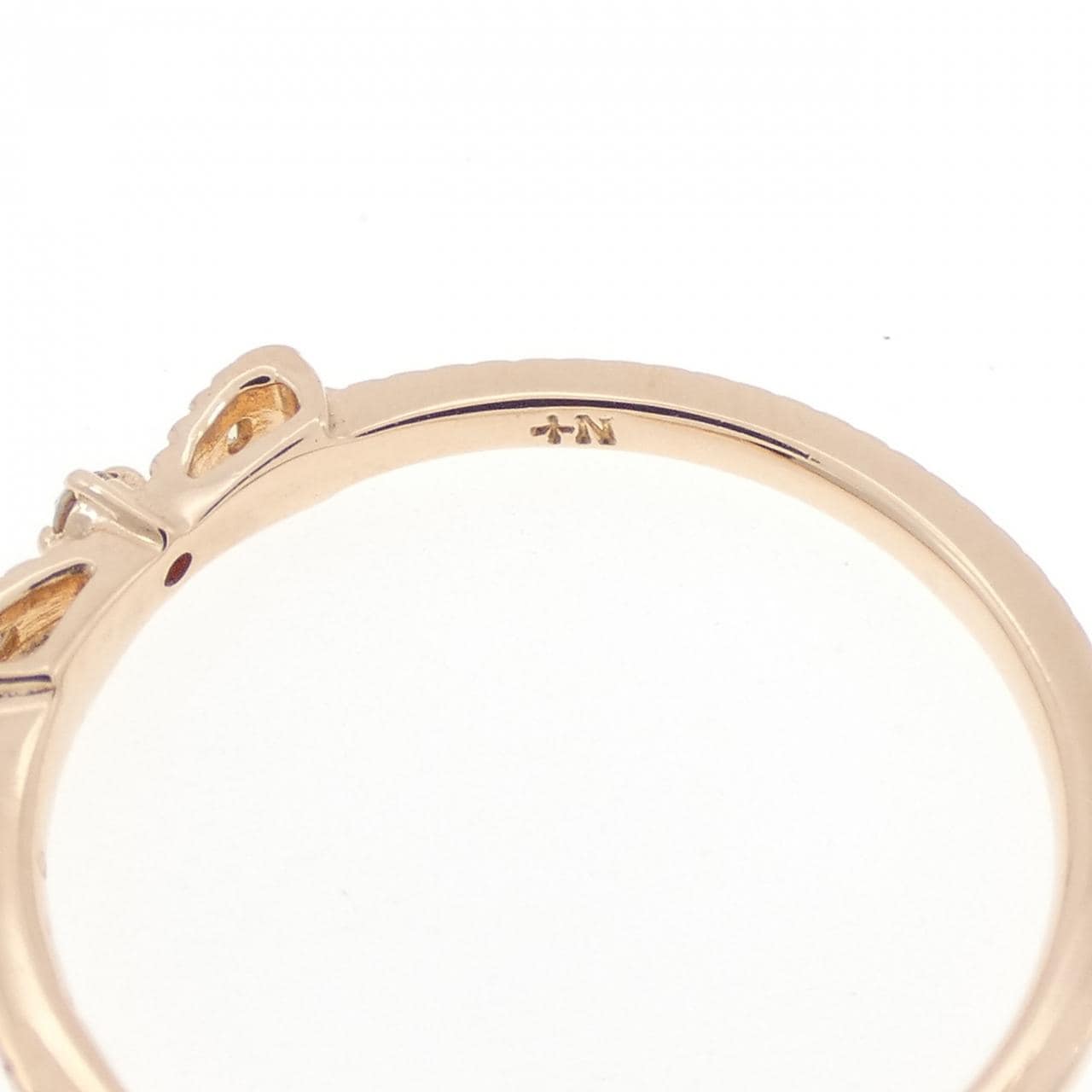 ノジェス リボン ダイヤモンド リング 0.02CT
