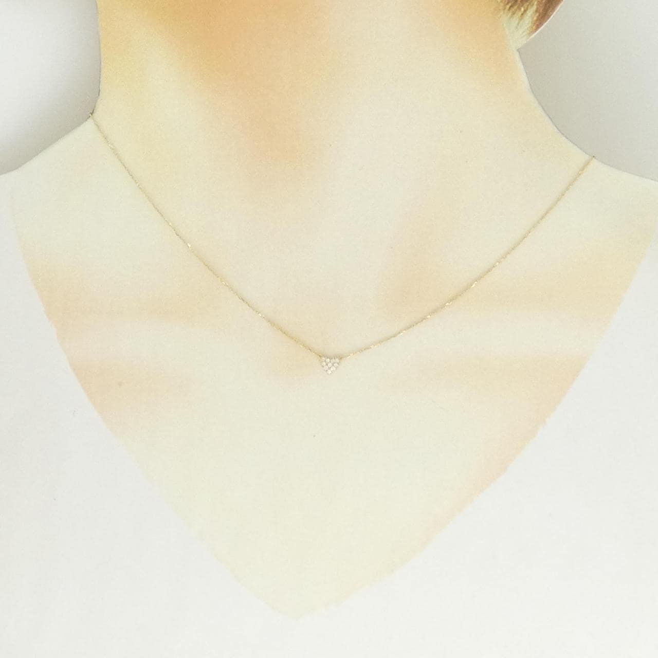 アーカー ハートパヴェ ネックレス 0.05CT