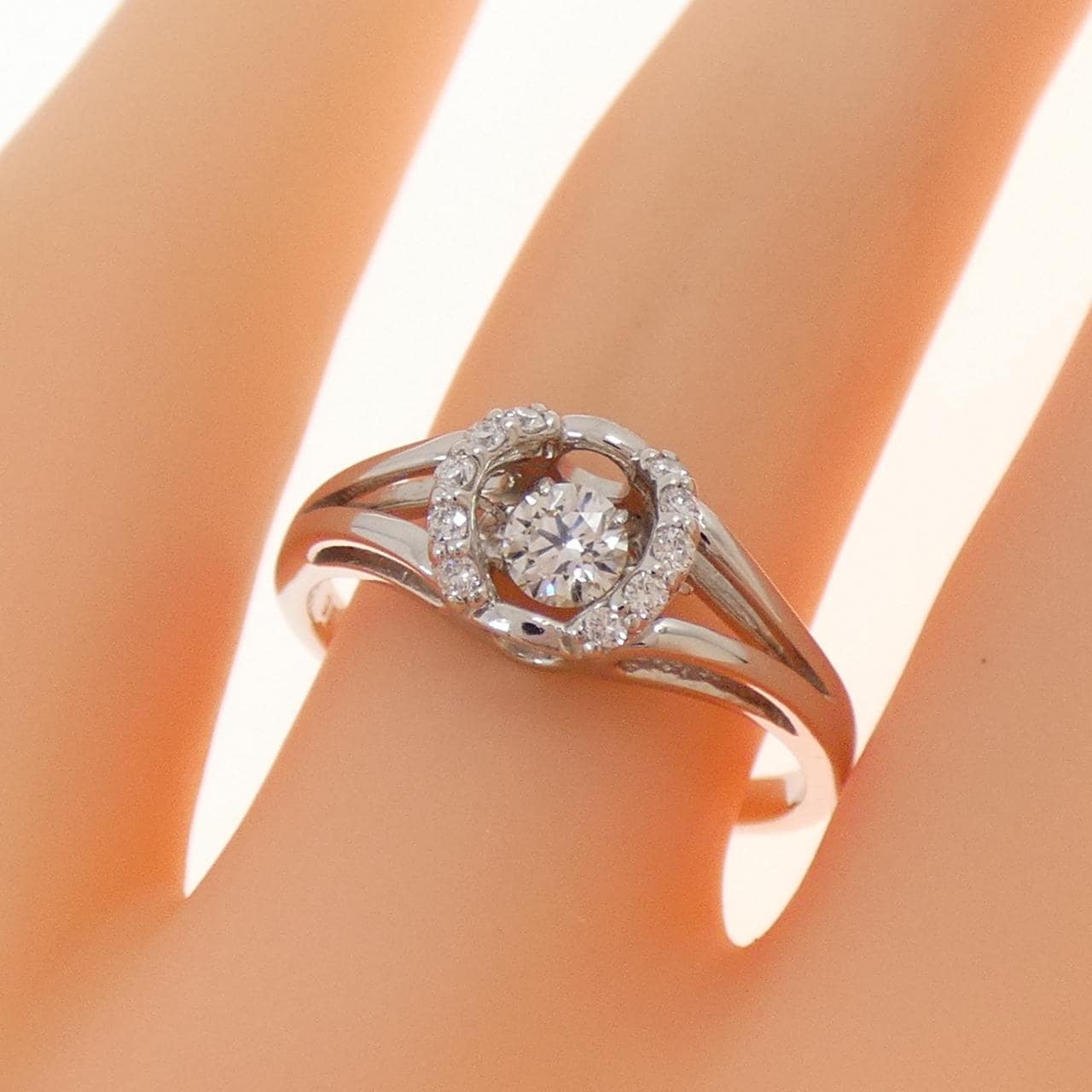 PT900 ダイヤモンド リング 0.15CT