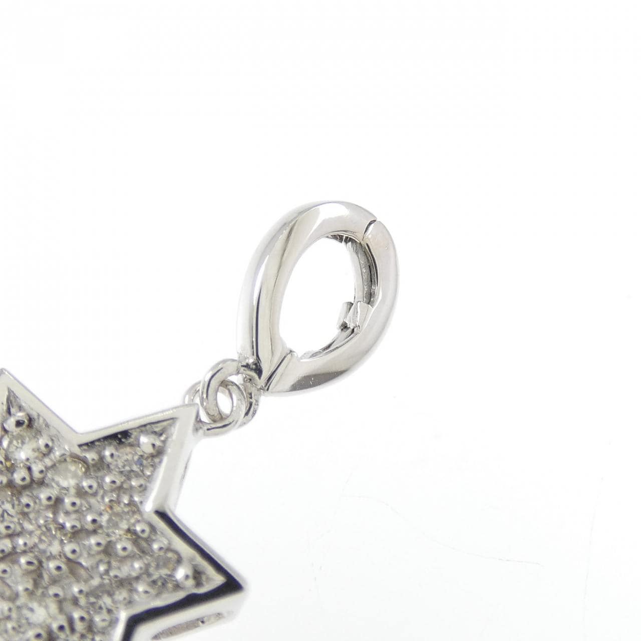 K18WG ダイヤモンド ペンダント 0.13CT