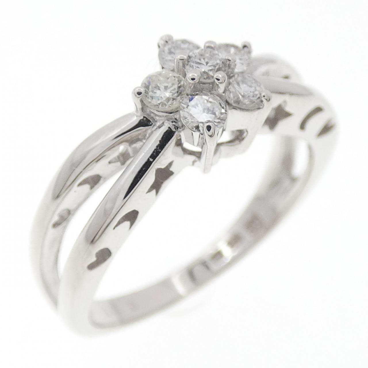 ポンテヴェキオ フラワー ダイヤモンド リング 0.31CT