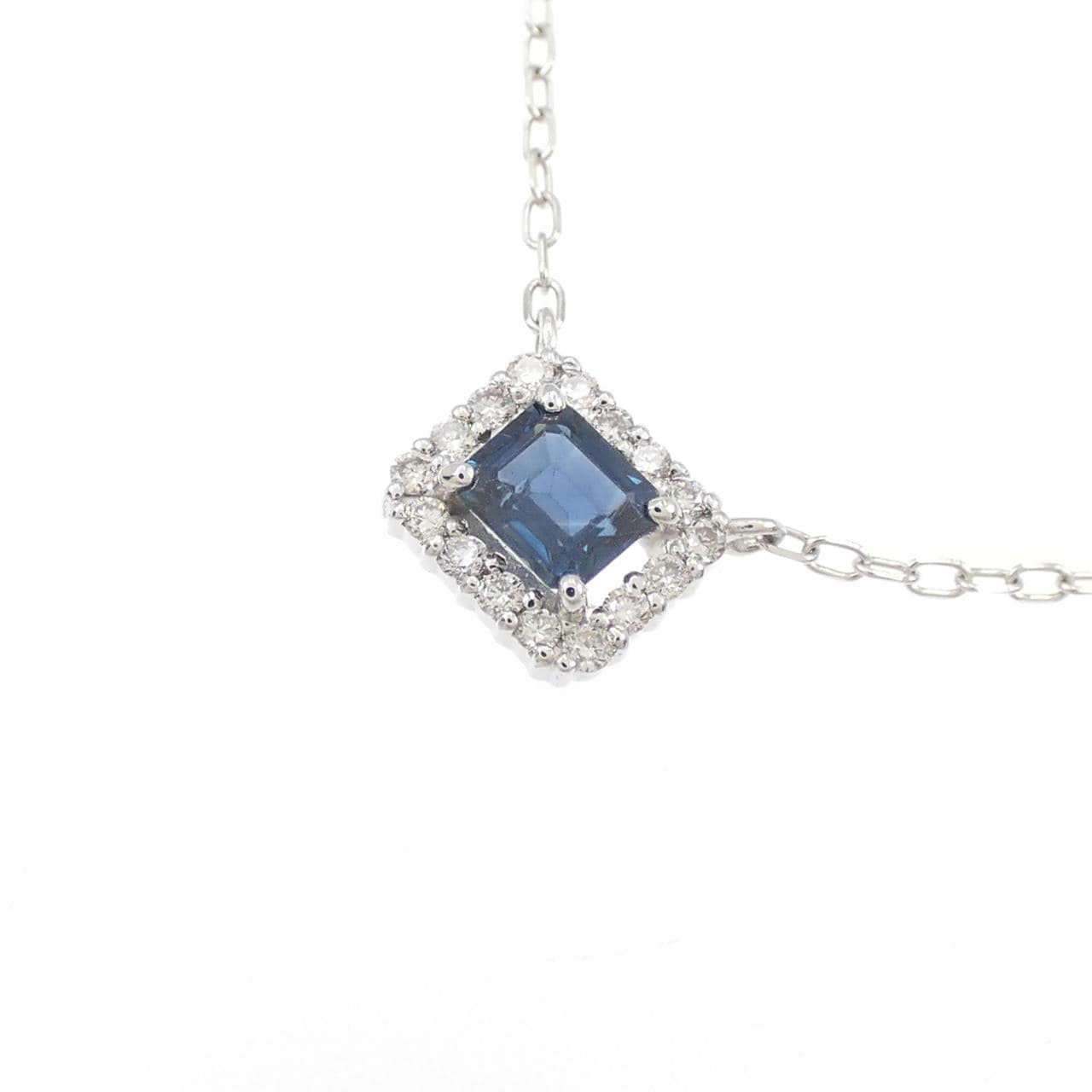 【新品】PT サファイヤ ネックレス 0.29CT