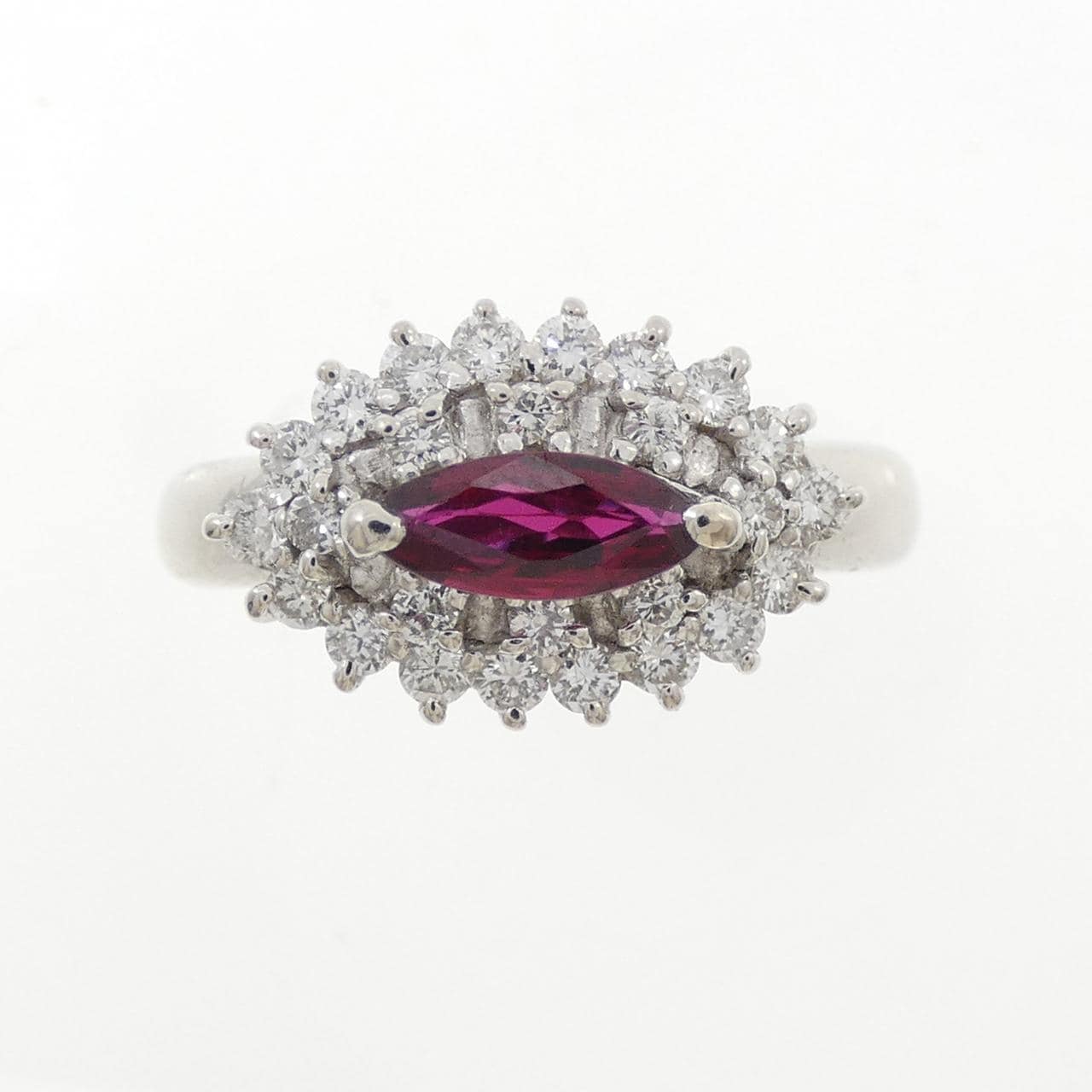 PT900 Ruby Ring 0.53CT