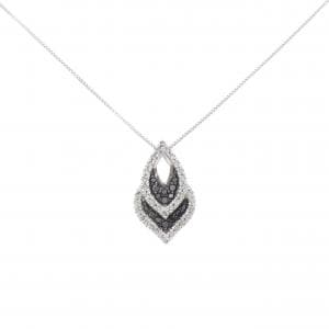 K18WG/K18BG ダイヤモンド ネックレス 0.30CT