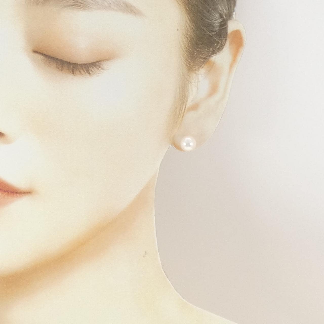 K14WG アコヤパール ピアス 7.8mm