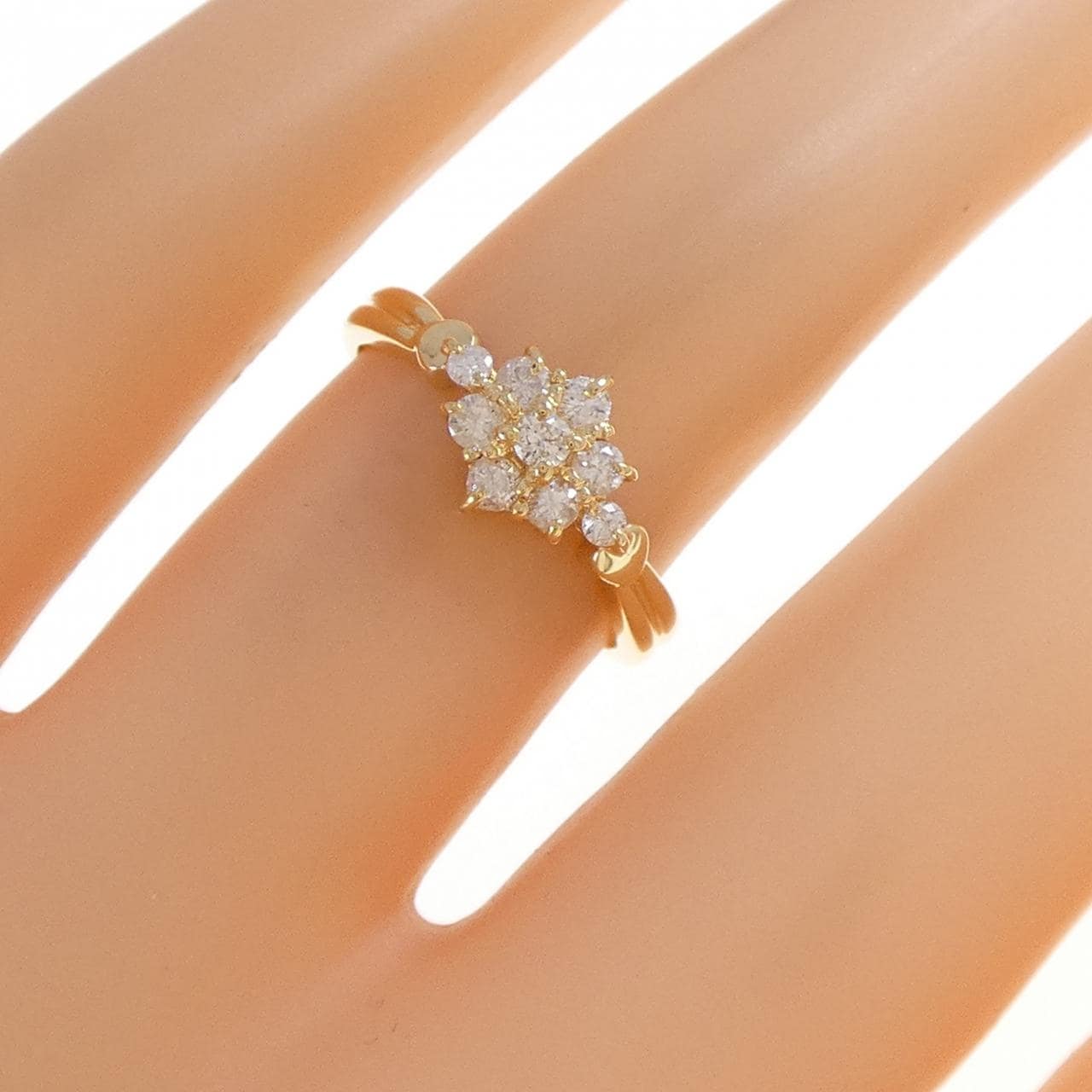 K18YG ダイヤモンド リング 0.25CT