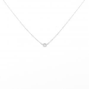 K10WG ソリティア ダイヤモンド ネックレス