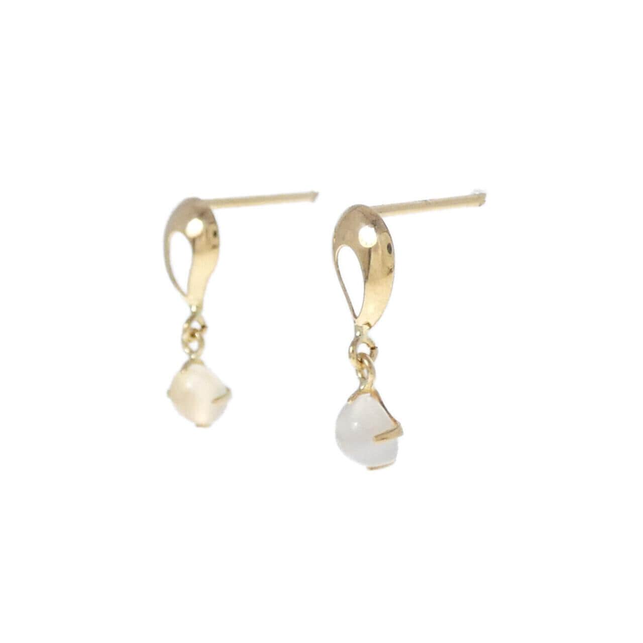 K18YG ムーンストーン ピアス