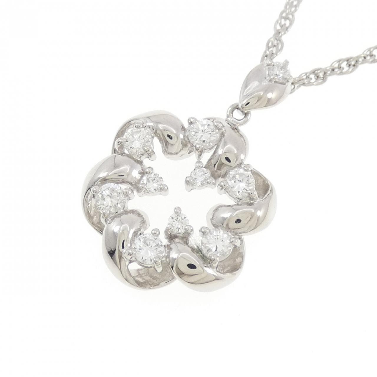 PT900/PT850 ダイヤモンド ネックレス 0.55CT