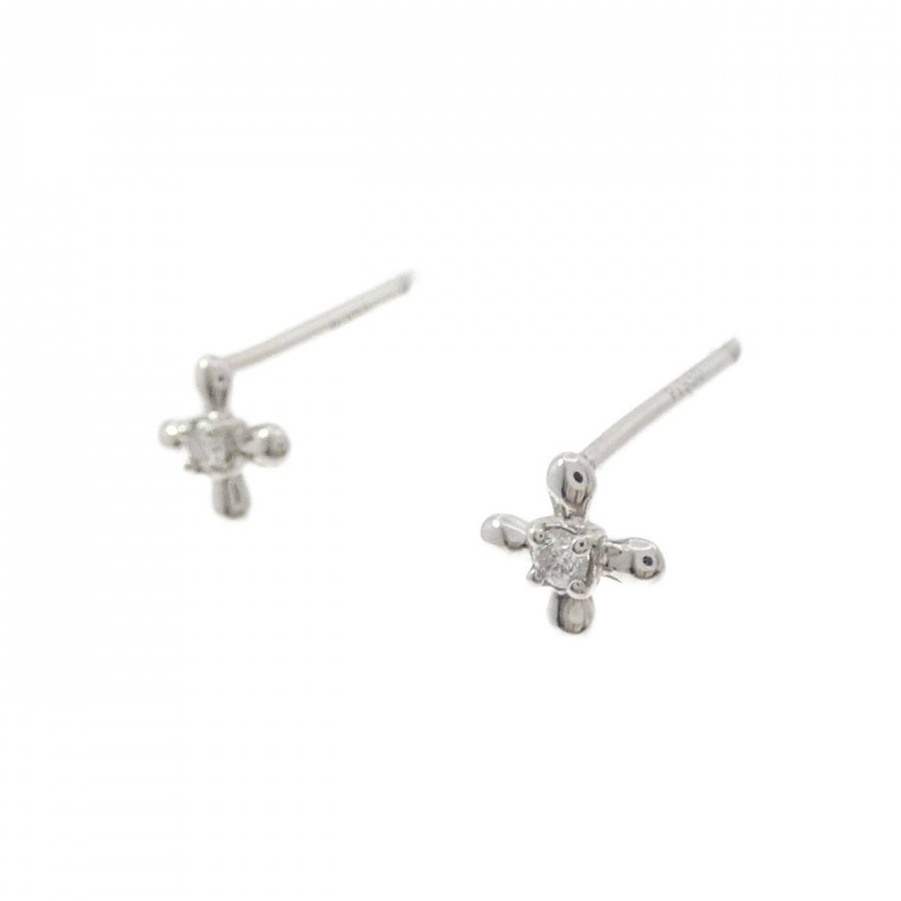 PT950/PT900 ダイヤモンド ピアス 0.04CT