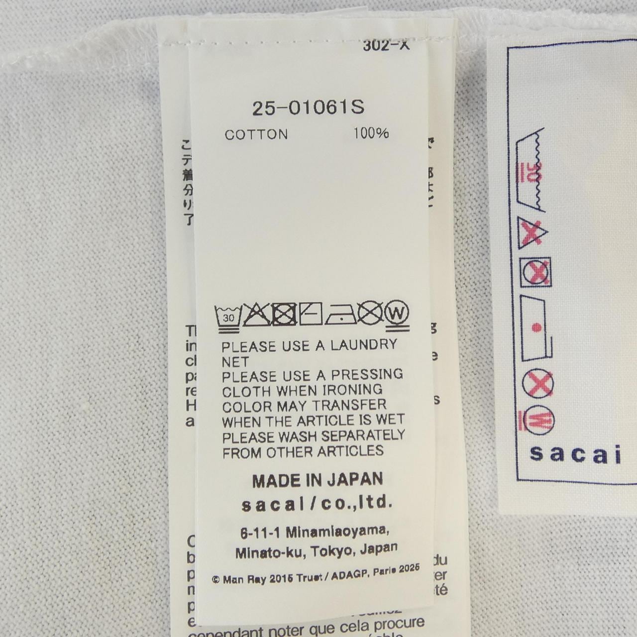 サカイ SACAI MAN RAY 25-01061S UNISEX Tシャツ