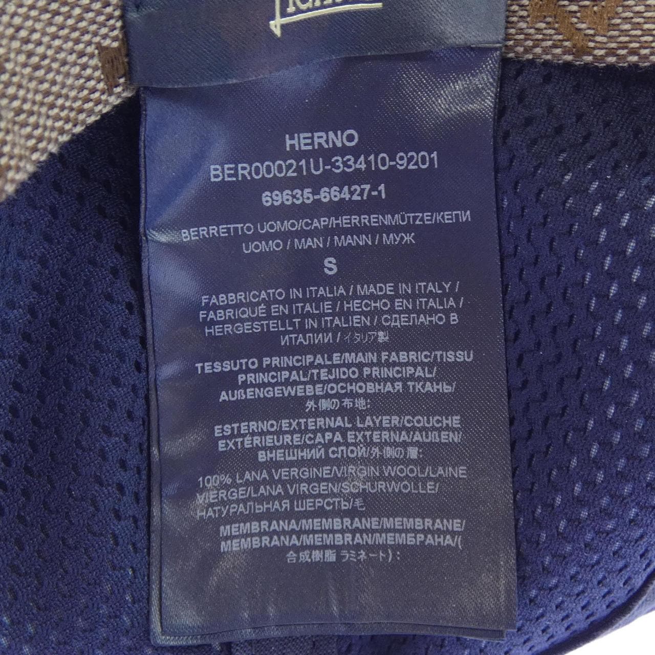 ヘルノ Herno BER00021U キャップ
