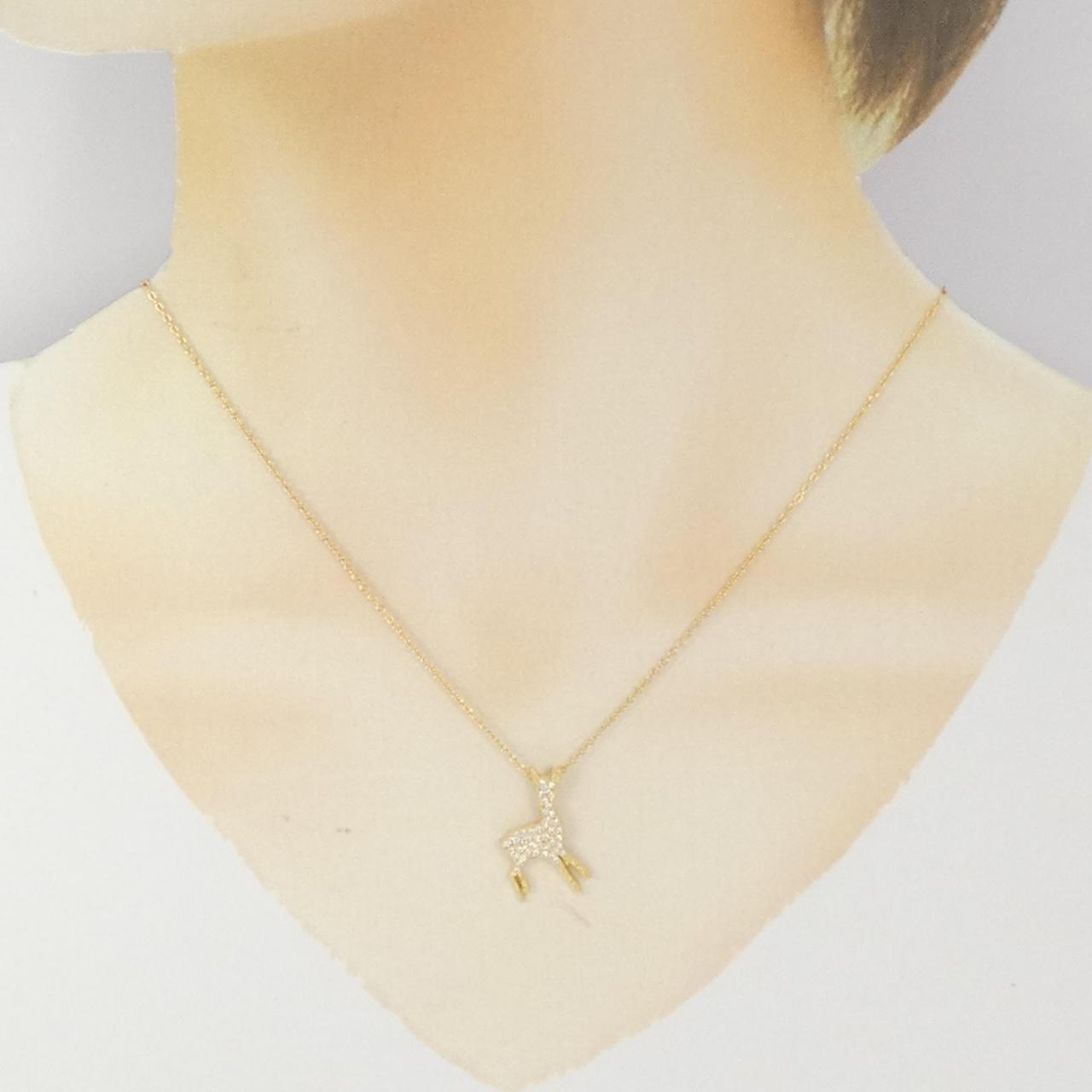 K18YG ダイヤモンド ネックレス 0.18CT