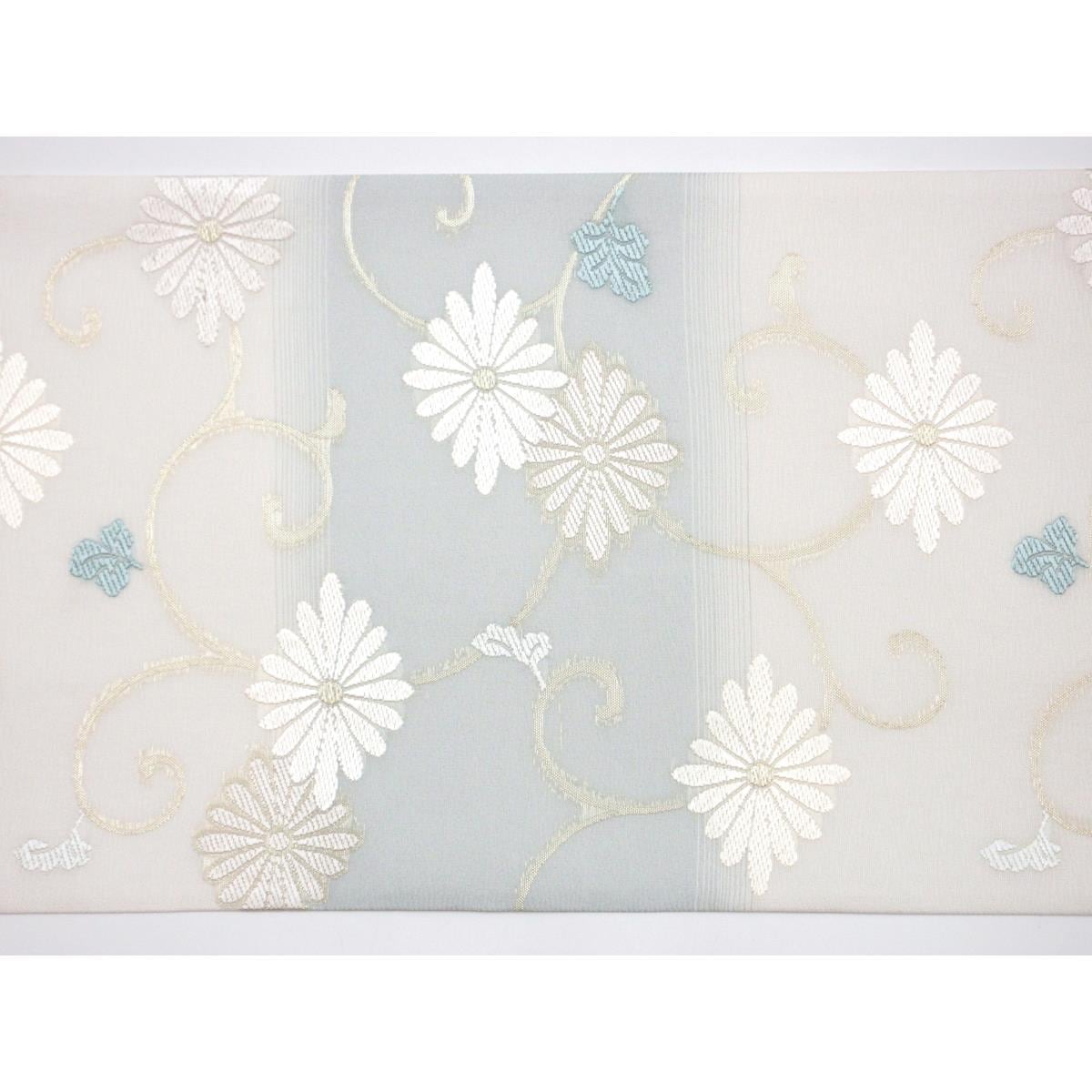 【未使用品】夏袋帯　織文意匠鈴木