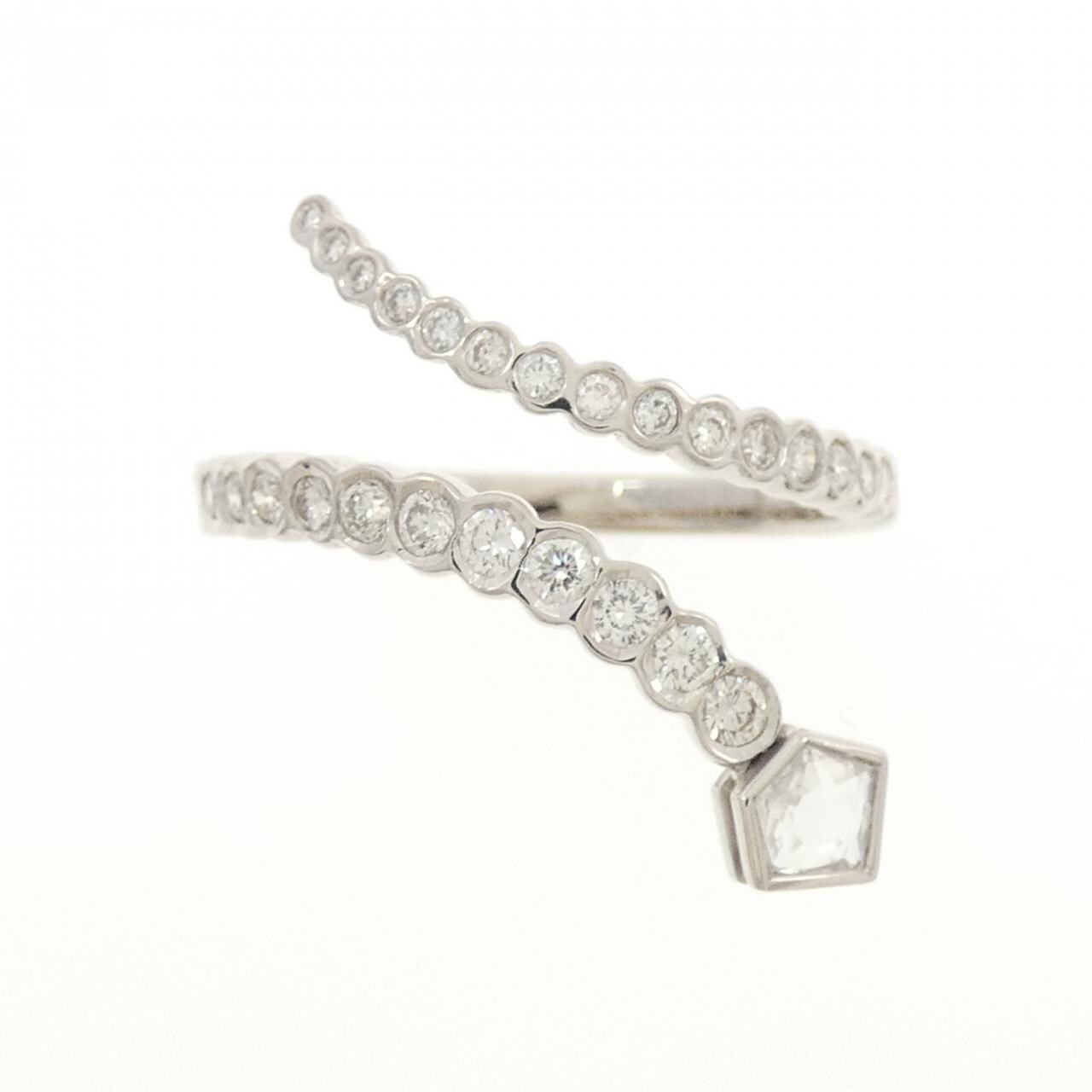 18KWG ダイヤモンド リング 0.49CT