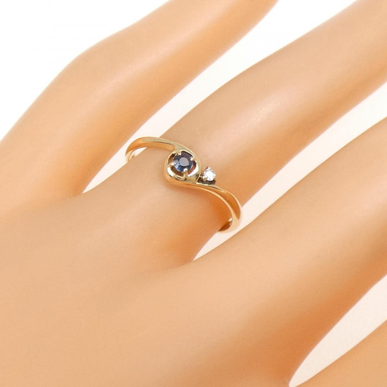 K18YG サファイヤ リング