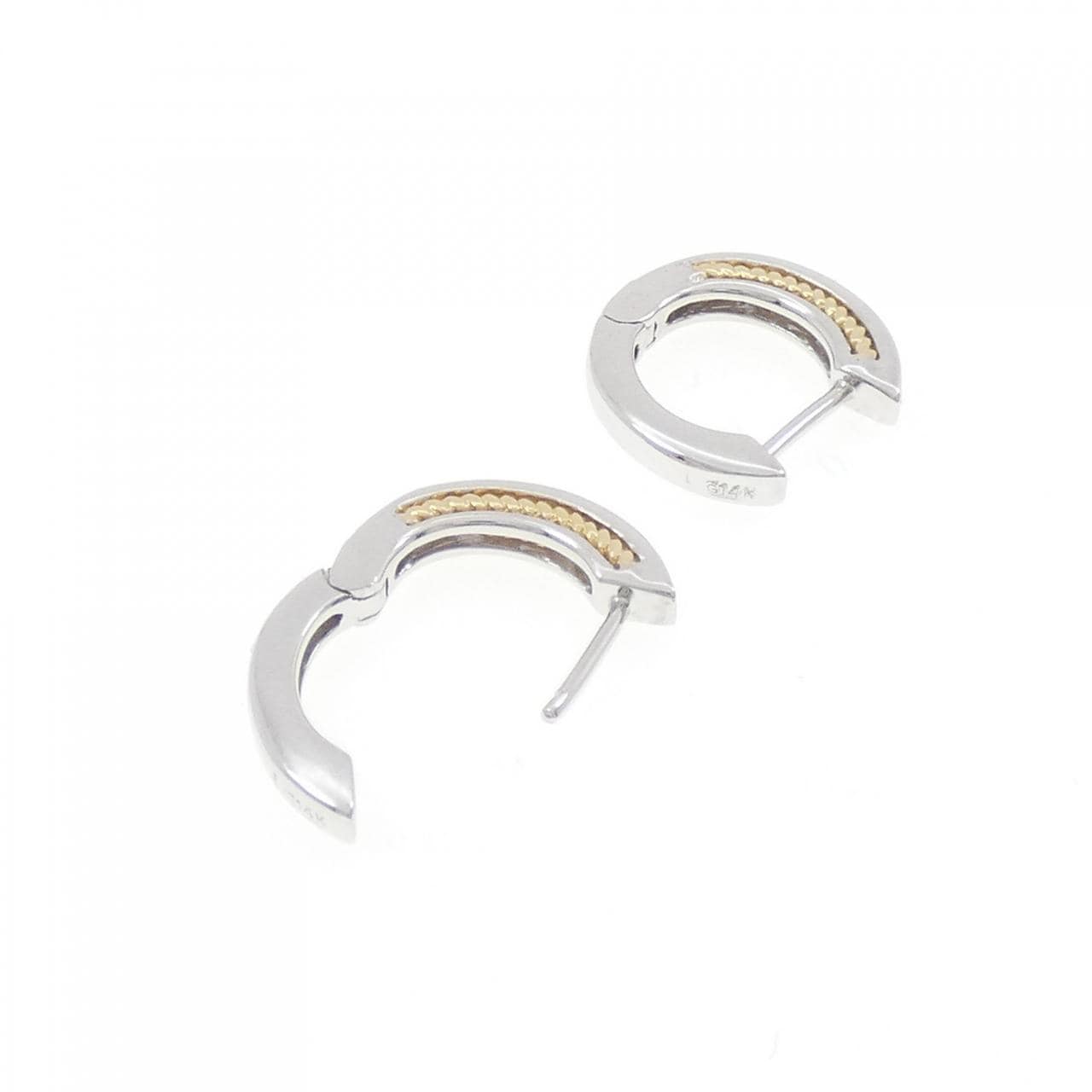 14KWG/14KYG ダイヤモンド ピアス