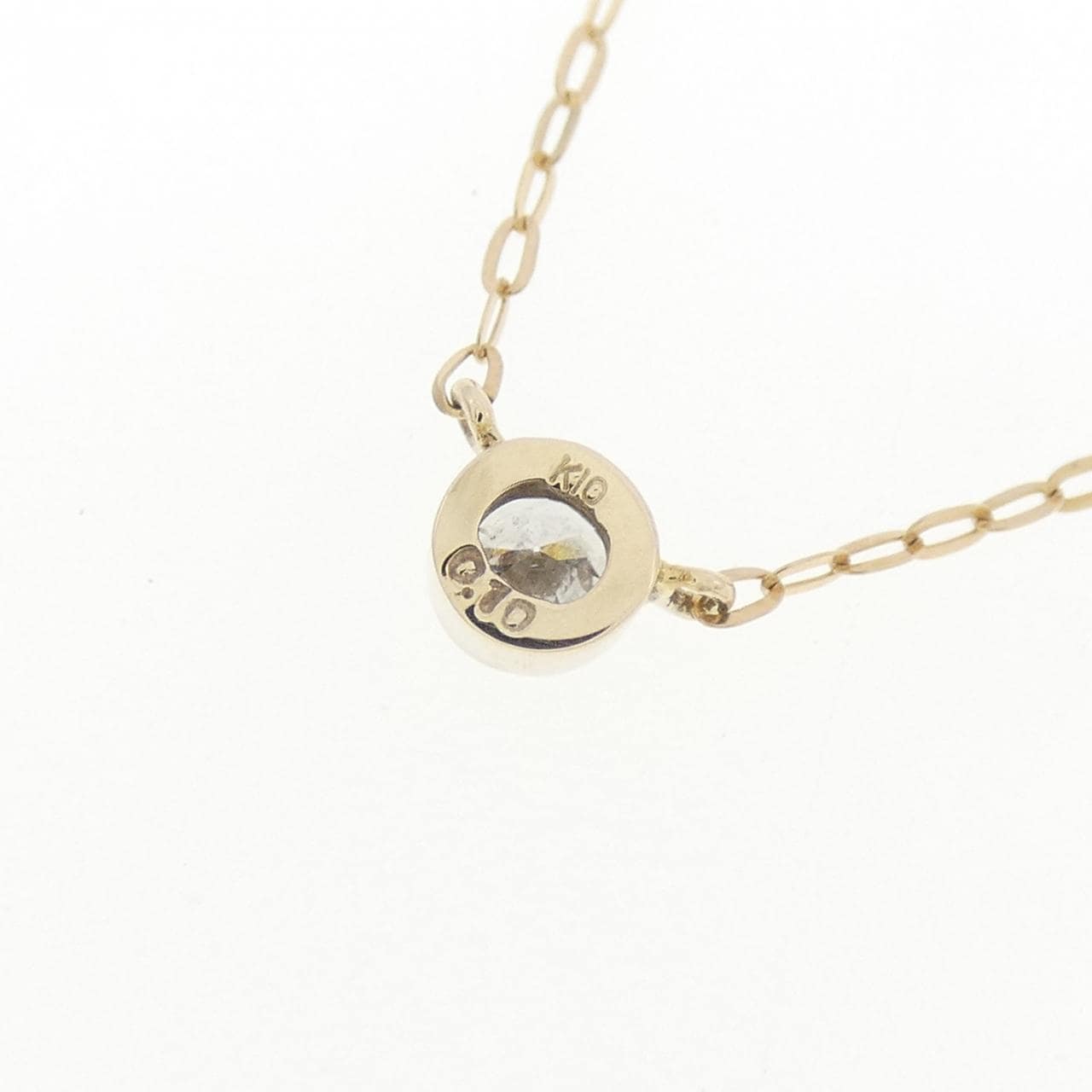 K10YG ダイヤモンド ネックレス 0.10CT