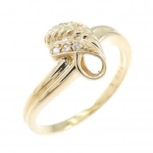 18KYG ダイヤモンド リング 0.04CT