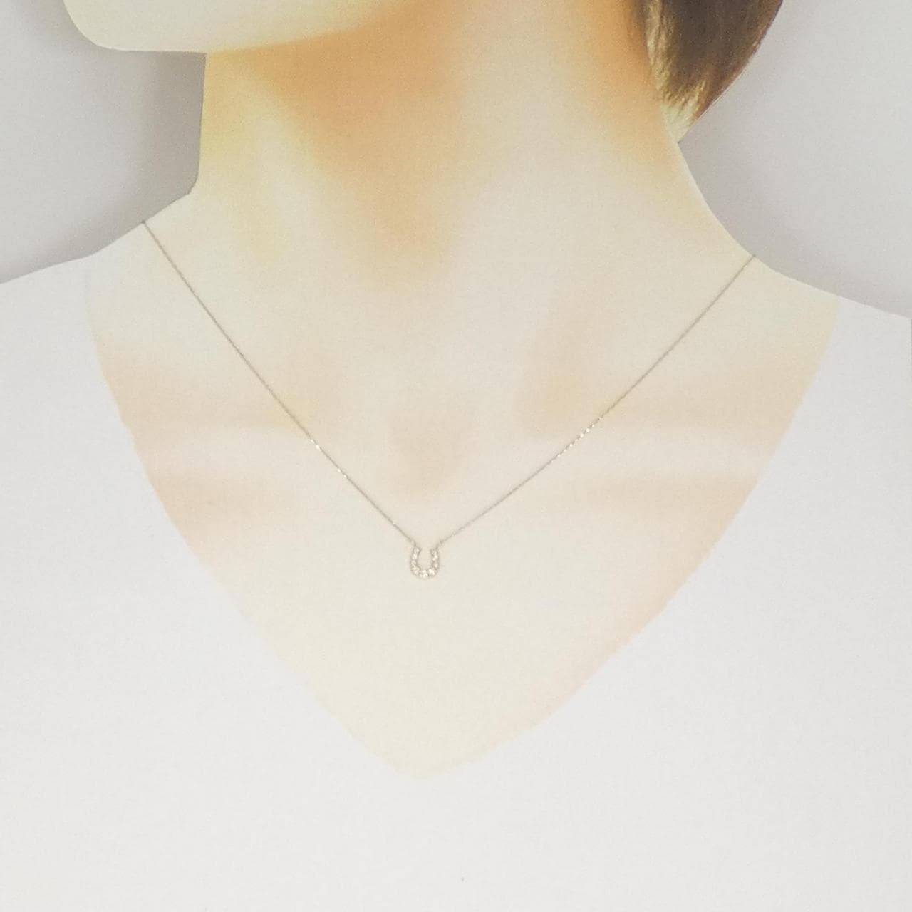 エテ ホースシュー ダイヤモンド ネックレス